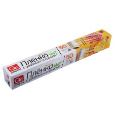 Пленка пищевая Bio, 29см х 50м, особо прочная, с перфорацией отрыва, в футляре, 101-434 GRIFON